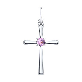 Подвеска SOKOLOV - Серебро 925, Аметист (арт. 92030720)