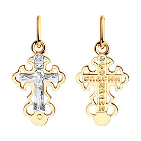 Подвеска SOKOLOV - Золото 585, Фианит (арт. 121315)