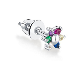 Серьга Галатея - Серебро 925, Фианит (арт. 3008.2S)