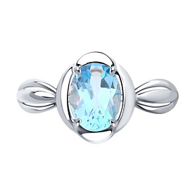 Кольцо Diamant - Серебро 925, Топаз (арт. 94-310-00604-1)