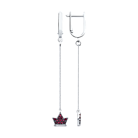 Серьги SOKOLOV - Серебро 925, Фианит (арт. 94023244)