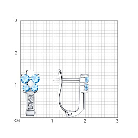 Серьги SOKOLOV - Серебро 925, Фианит (арт. 94026110)