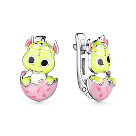 Серьги Мириада - Серебро 925, Эмаль (арт. 901022728)