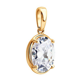 Подвеска SOKOLOV - Золото 585, Бриллианит (арт. 036922)