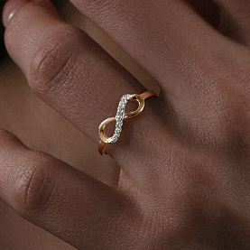 Кольцо SOKOLOV - Золото 375, Фианит (арт. 31-110-00787-1)
