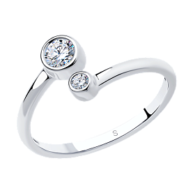 Кольцо SOKOLOV - Серебро 925, Фианит (арт. 94011463)