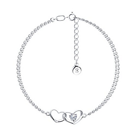 Браслет SOKOLOV - Серебро 925, Фианит (арт. 94050211)