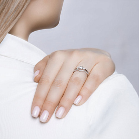 Кольцо SOKOLOV - Серебро 925, Фианит (арт. 94012011)