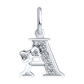 Подвеска SOKOLOV - Серебро 925, Фианит (арт. 94030471)