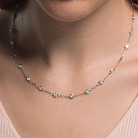 Колье SOKOLOV - Серебро 925, Фианит (арт. 94070922-91)