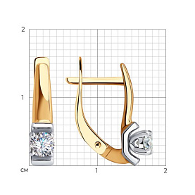 Серьги SOKOLOV - Золото 375, Фианит (арт. 31-120-00802-1)