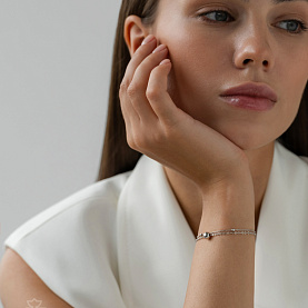 Браслет Красцветмет - Серебро 925 (арт. НБ22-557-3#0.35)