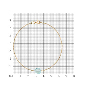 Браслет SOKOLOV - Золото 585, Топаз (арт. 750650)