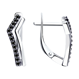 Серьги Diamant - Серебро 925, Фианит (арт. 94-120-01595-1)