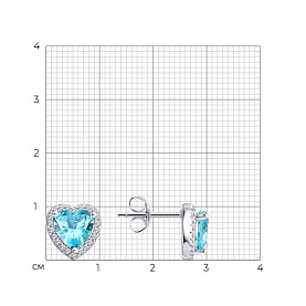 Серьги SOKOLOV - Серебро 925, Фианит (арт. 94027159-91)