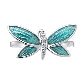 Кольцо Diamant - Серебро 925, Фианит, Эмаль (арт. 94-110-02244-1)