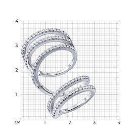 Кольцо SOKOLOV - Серебро 925, Фианит (арт. 94014926)