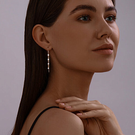 Серьги SOKOLOV - Серебро 925, Фианит (арт. 93021131)