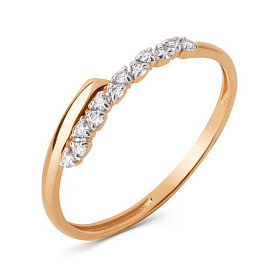 Кольцо ЮФ Династия - Золото 585, Фианит (арт. 024361-1102)