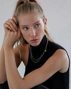 Колье Красцветмет - Серебро 925 (арт. НХ22-1746-3#0.90)