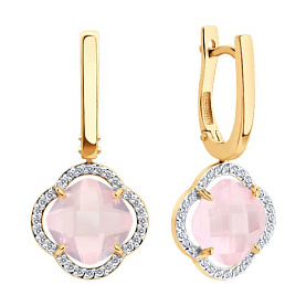 Серьги SOKOLOV - Золото 585, Фианит (арт. 729035)