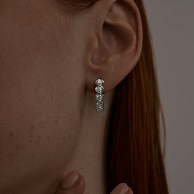 Серьги SOKOLOV - Серебро 925, Фианит (арт. 94025111)