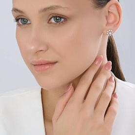 Серьги Diamant - Серебро 925, Фианит (арт. 94-122-00084-1)