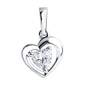 Подвеска SOKOLOV - Серебро 925, Фианит (арт. 94031898)