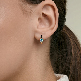 Серьги SOKOLOV - Золото 585, Топаз (арт. 729408)