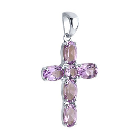 Подвеска SOKOLOV - Серебро 925, Аметист (арт. 92030741)