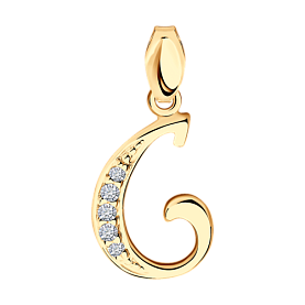 Подвеска SOKOLOV - Серебро 925, Фианит (арт. 93030534)