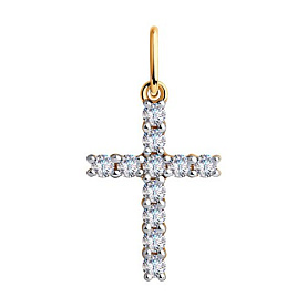 Подвеска SOKOLOV - Золото 375, Фианит (арт. 035851-4)