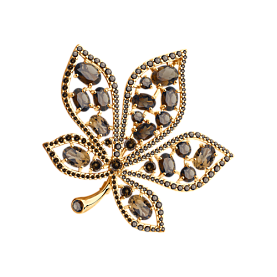 Брошь SOKOLOV - Серебро 925, Раухтопаз, Фианит (арт. 92040102)