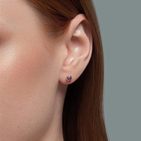 Серьги SOKOLOV - Серебро 925, Танзанит (арт. 92025311)