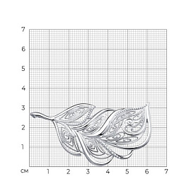 Брошь Diamant - Серебро 925 (арт. 94-140-00700-1)