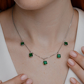 Колье SOKOLOV - Серебро 925, Фианит (арт. 94071091)