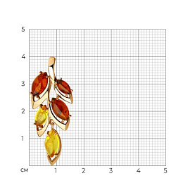 Подвеска SOKOLOV - Серебро 925, Янтарь (арт. 83030355)