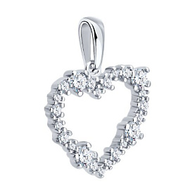 Подвеска Diamant - Серебро 925, Фианит (арт. 94-130-00096-1)