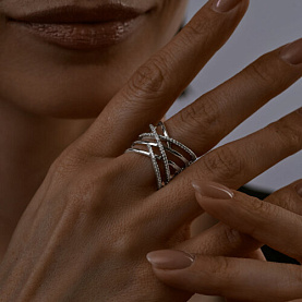 Кольцо SOKOLOV - Серебро 925, Фианит (арт. 94012042)