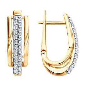 Серьги SOKOLOV - Серебро 925, Фианит (арт. 93022549)