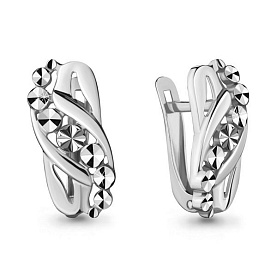 Серьги Аквамарин - Серебро 925 (арт. 33686.5)