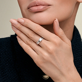 Кольцо SOKOLOV - Серебро 925, Фианит (арт. 94014961)