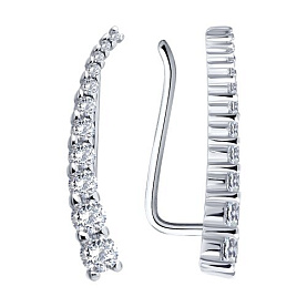 Серьги SOKOLOV - Серебро 925, Фианит (арт. 94027792)