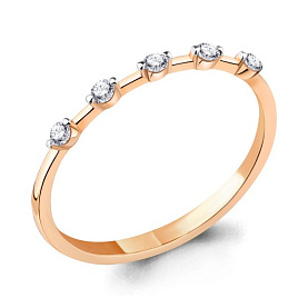 Кольцо Аквамарин - Золото 375, Фианит (арт. 67115.8)