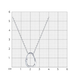 Колье Diamant - Серебро 925 (арт. 94-170-00108-1)