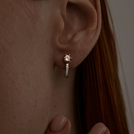 Серьги SOKOLOV - Серебро 925, Фианит (арт. 93020535)
