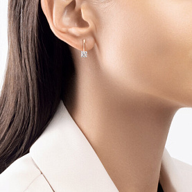 Серьги SOKOLOV - Золото 375, Фианит (арт. 029818-4)