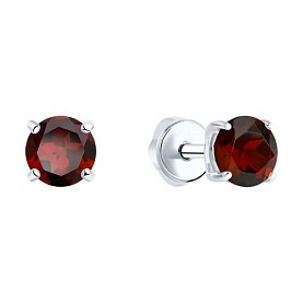 Серьги SOKOLOV - Серебро 925, Гранат (арт. 92021088)