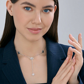 Колье SOKOLOV - Серебро 925, Фианит (арт. 94071343)