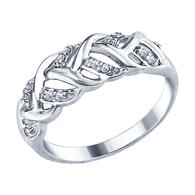 Кольцо SOKOLOV - Серебро 925, Фианит (арт. 94012350)